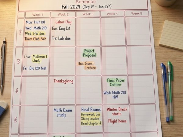 Semester Planner preview